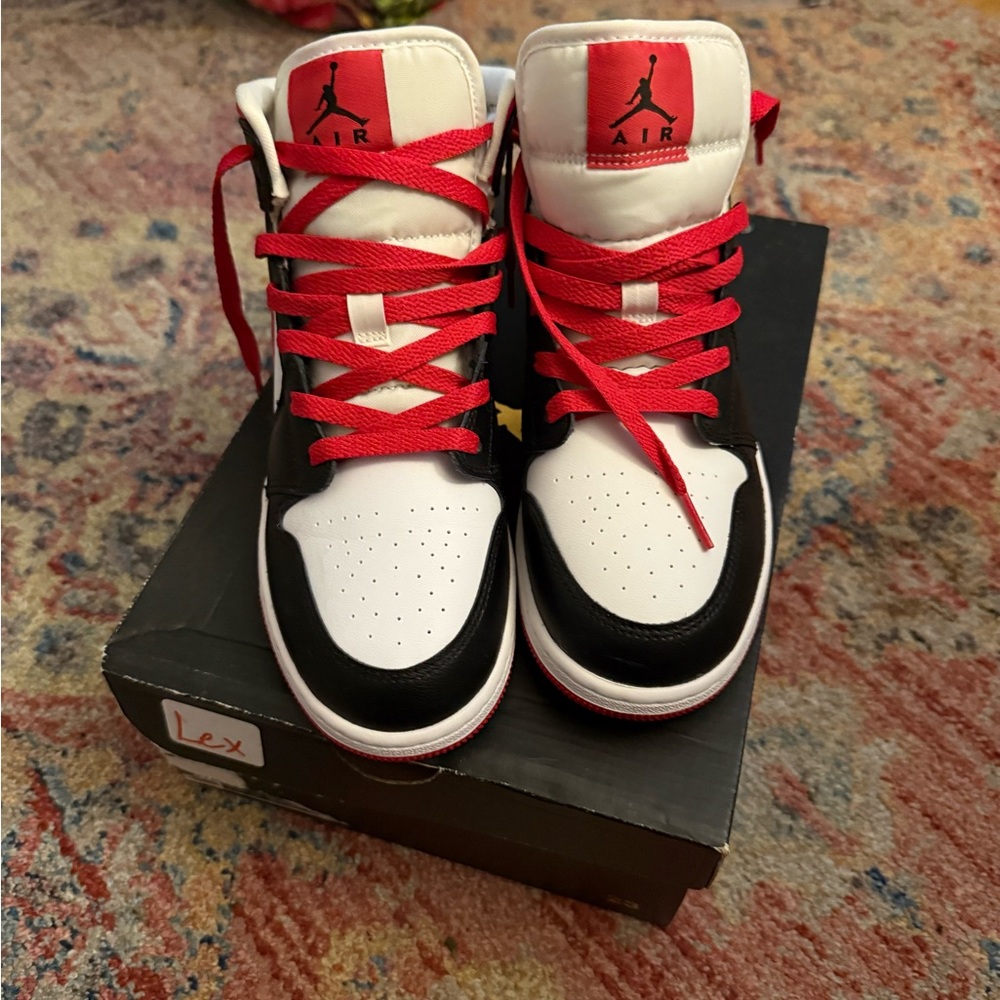 Jordan Kids Sneakers - Red, Black, and White